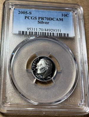 2005-S Roosevelt Dime PCGS PR70 - Silver