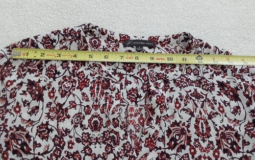 Adrianna Papell Top Women's Small Long Sleeve  V-Neck Floral Casual Fall - Picture 5 of 8