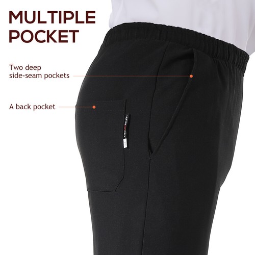 Chef's Workwear Durable Trousers Breathable Material Chef Pants Size XL - Picture 7 of 11