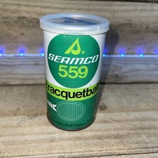 Vintage Seamco 559 Racquetballs Can 2 balls Made in USA 1970  s