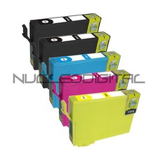 5 TINTAS NON OEM PARA EPSON STYLUS XP-202 T1801 T1802 T1803 T1804 18 18ML 18XL 