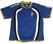 Real Madrid CF Soccer Jersey Blue XL Vintage Football Rare Spain Soccer Shirt
