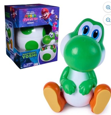 Super Mario Galaxy Movie Hatchin' Yoshi Hatching Egg Action Figure - Brand New