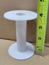 23 Empty Spools White Plastic 2.5"x3.75" Wire Weaving Bobbins Ribbon