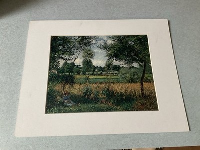 Fine Art Print With Matte: MORNING, SUNLIGHT EFFECT By Camille Pissarro
