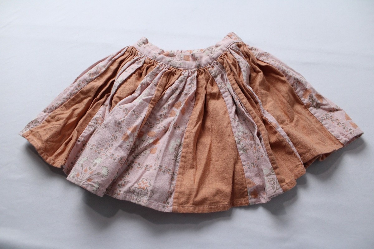 スカート Apolina Maja Skirts 3-5y Apolina Girl's Pleated Floral Maja Skirt CL8 Desert Rose/Cabin