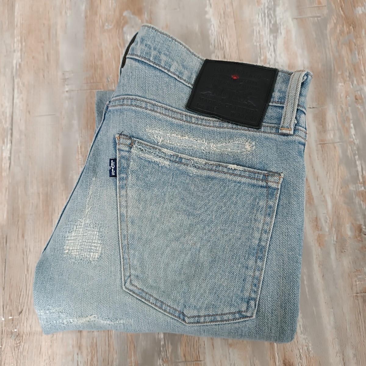 Levis Made and Crafted Jeans Mens 30x33 Japanese Selvedge Lot 511