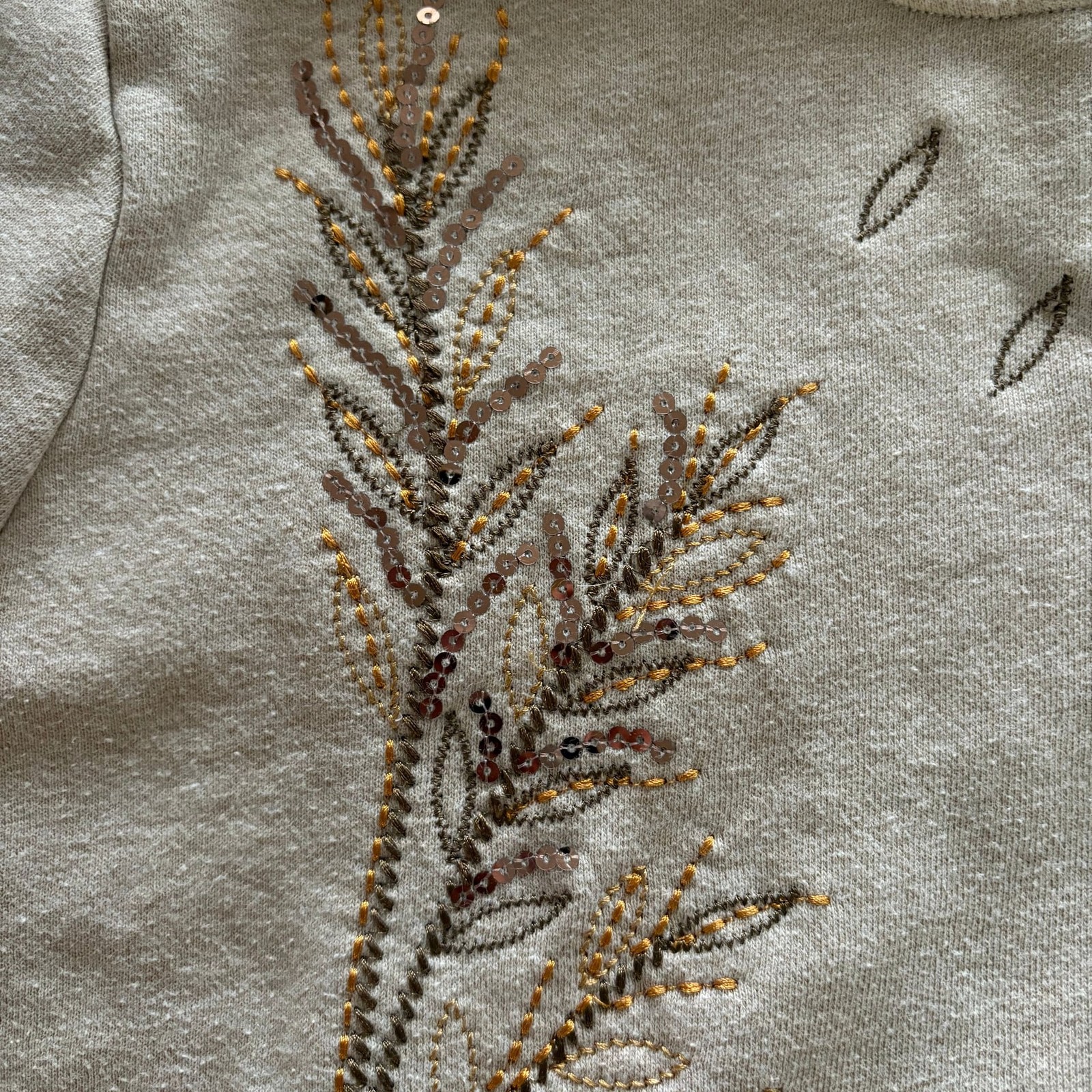 Vintage Basic Editions Embroidered Fall Wheat & L… - image 4