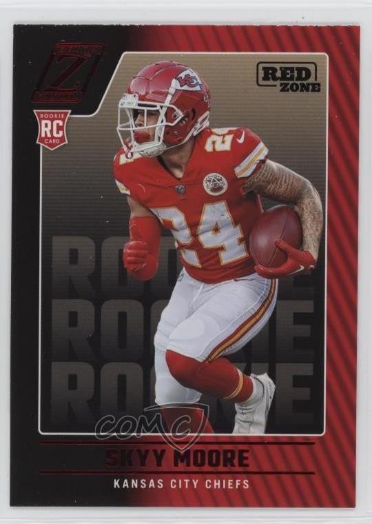 2022 Panini Zenith Rookies Red Zone Skyy Moore #124 19b1