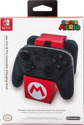 PowerA Super Mario Joy-Con & Pro Controller Charging Dock for Nintendo Switch