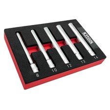 5PCS Deep Metric Socket Set, 3/8-Inch Drive Thin Wall Socket, 12PT 8-10-12-13...