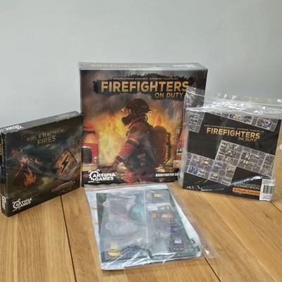 Firefighters On Duty All In Kickstarter Brettspiel Versprechen + 3D Aufmerksamkeitsmarkierungen
