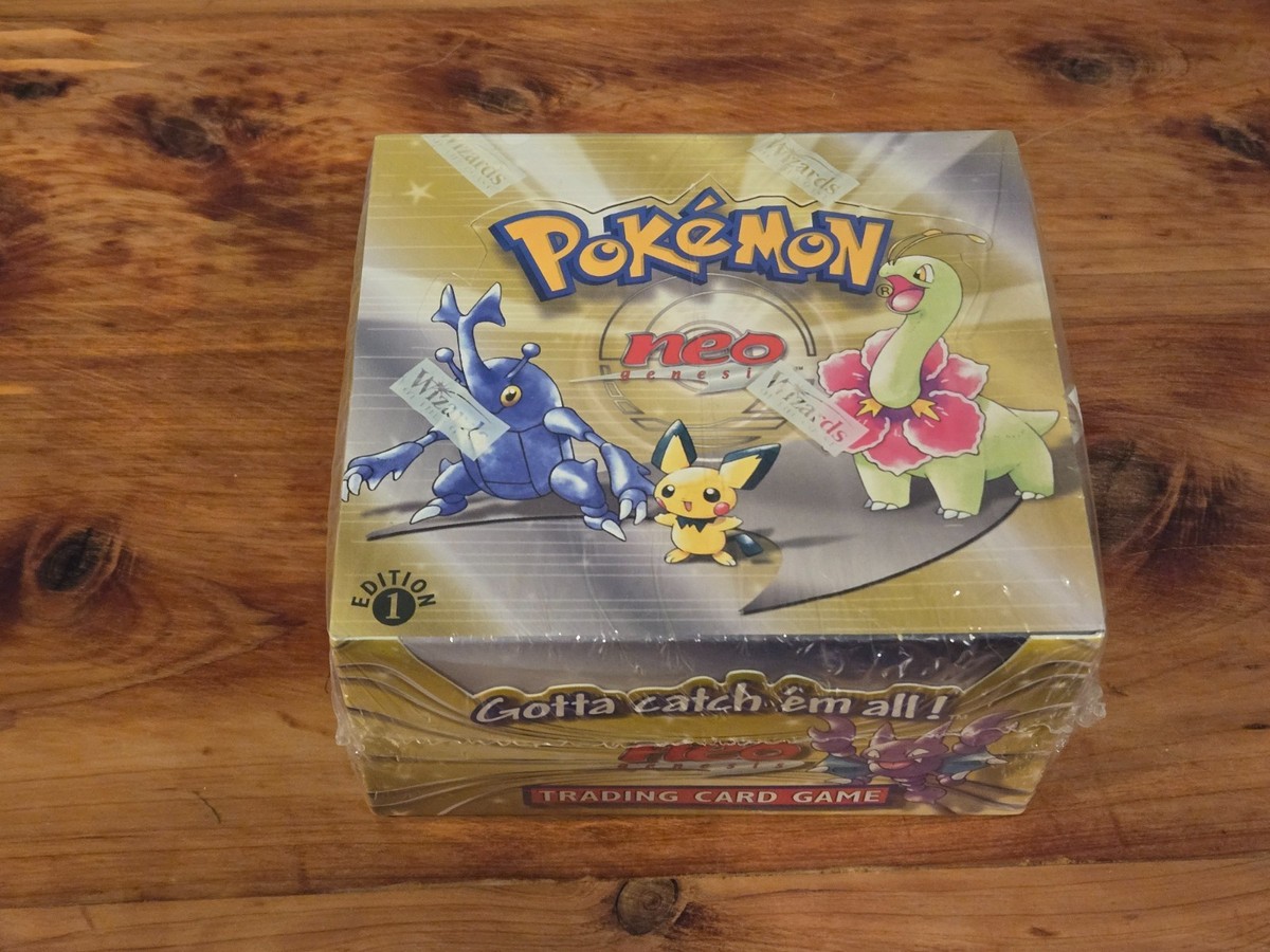 Pokemon 1ST EDITION NEO GENESIS SET BOOSTER BOX - ENGLISH FACTORY SEALED -  LUGIA
