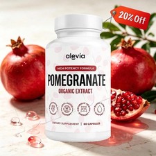 Alevia Pomegranate Capsules 60ct Organic Extract Antioxidant USA Hot