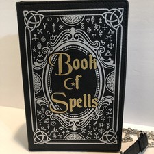 Spirit Halloween Book of Spells Crossbody Purse Handbag Goth Witch Mystical Bag