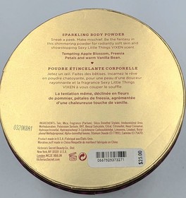 Victoria's Secret Sexy Little Things Vixen Sparkling Body Powder 2.6 Oz Sealed