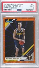 2019-20 Panini Donruss Holo Orange Laser Michael Porter Jr #57 PSA 9 MINT 4al