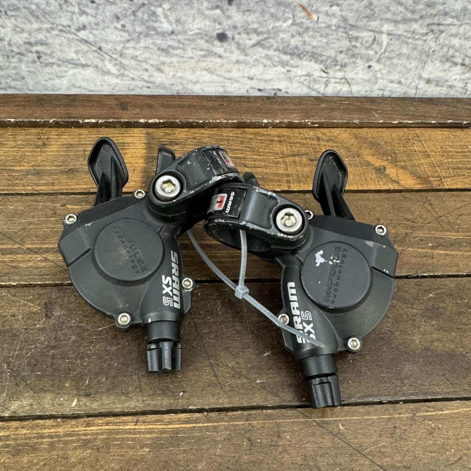 SRAM SX5 3x9 Trigger Shifter Set MTB Mountain Bike Black 9s Impulse Tech Pair