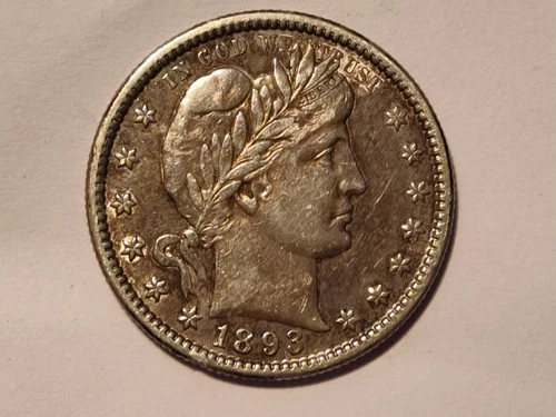 1893 s Barber Quarter
