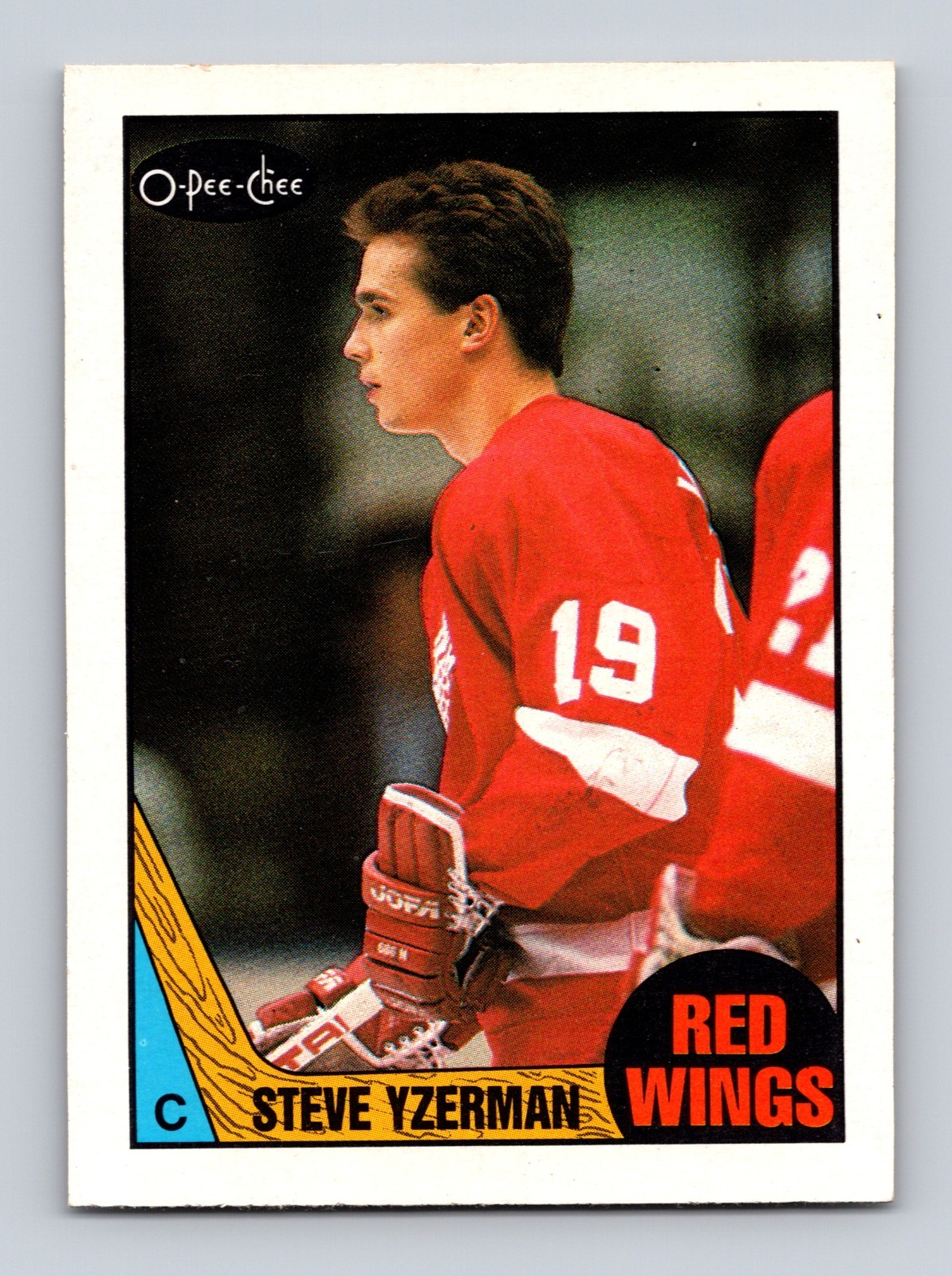 Steve Yzerman 1987-88 O-Pee-Chee Hockey #56 Detroit Red Wings **EX-EXMT**
