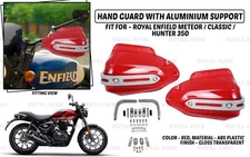 Fit For Royal Enfield "Meteor, New Classic & Hunter 350 Red Handguard"