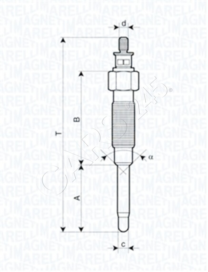 Glow Plug Fits TOYOTA METROCAB Cressida Saloon Station Wagon Crown 19850-54031