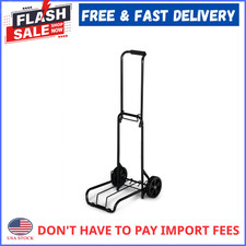 Protege Metal Folding Luggage Cart, Black, 39" x 13" 15" Platform , 3lbs Empty