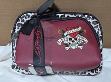 Ed Hardy Cosmetic Makeup Pouch Bags Love Kills Slowly Skulls 2 PACK - Brand NEW