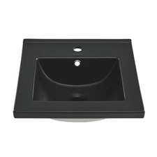 Swiss Madison SM-VT319 19" Ceramic Vanity Top - Black