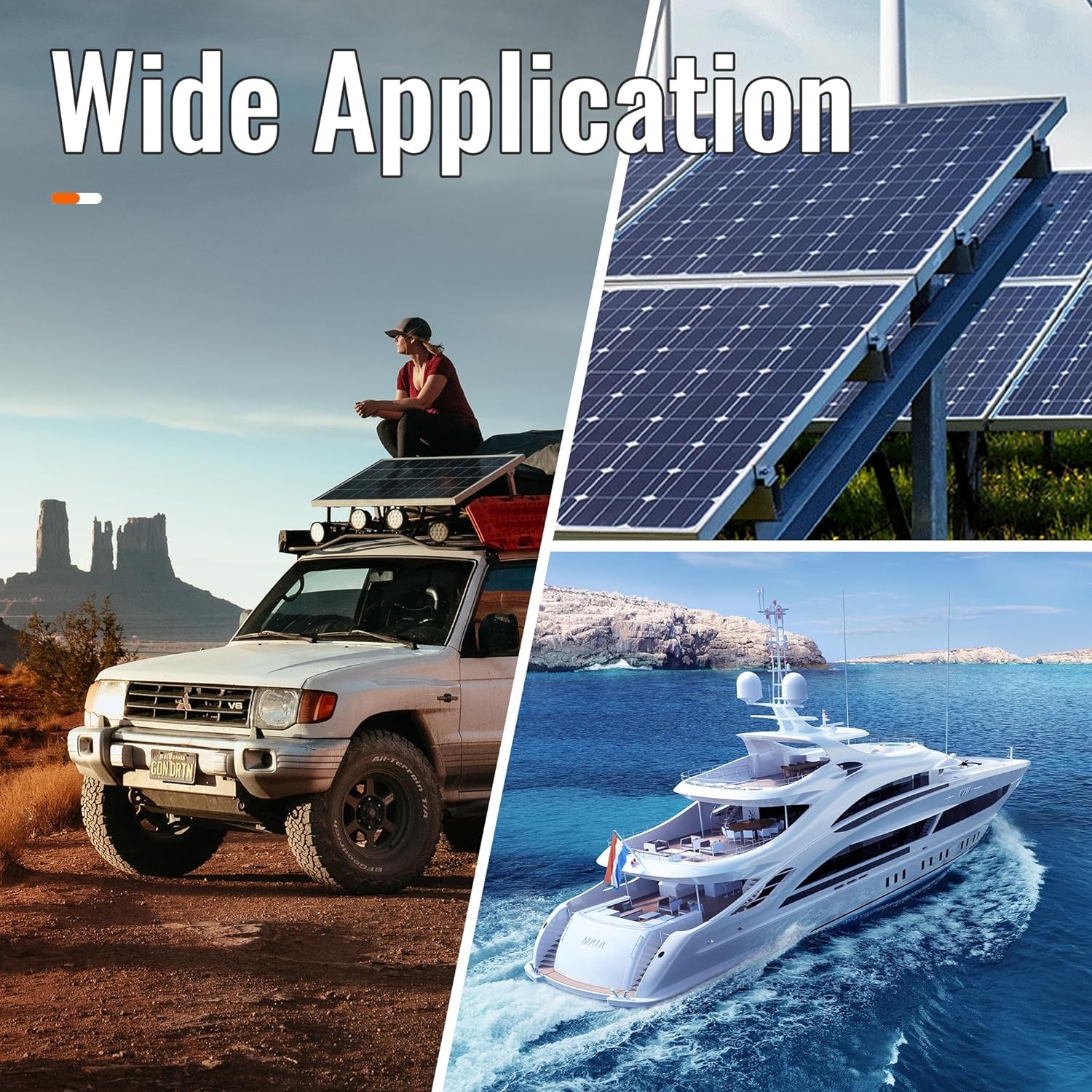 Joinfworld Heavy Duty 500A Bus Bar Waterproof Power Distribution Red&Black 