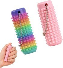 2 Stück Akupressur Bälle Igelball Klein Metall Massageball Stachelball zur St...