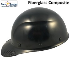 Dax Fiberglass Composite Lift Safety Cap Style Hard Hat - Black