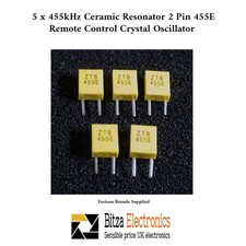 5 x 455kHz Ceramic Resonator 2 Pin 455E Remote Control Crystal Oscillator