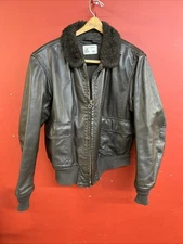 USN issued G-1 Naval Aviator Schott Bros Leather Flight Jacket 46 XL