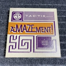 Vintage 1967 Pacific Game Company Pleasantime A-Maze-Ment Tac-Tix Series No. 618