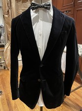 Polo Ralph Lauren Velvet Dinner Jacket 40R SLIM FIT Velvet Blazer Jacket Fits 38