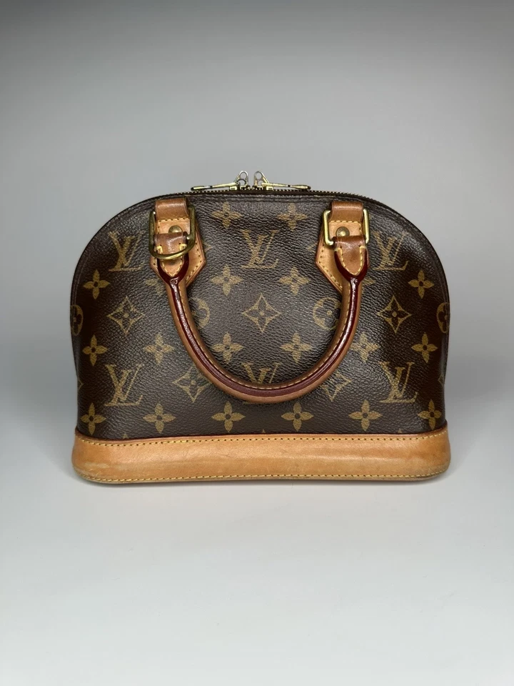 Louis Vuitton Alma Monogram Shoulder Bag BB Brown Canvas, photo 1 of 5