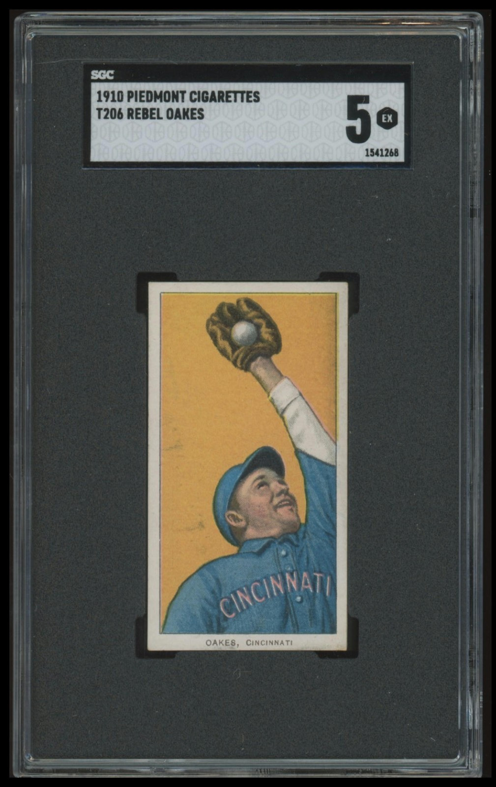 1909-11 T206 Rebel Oakes Piedmont 350/25 SGC 5