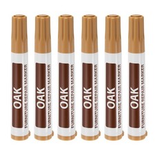 6Pcs Sticks de Remplissage pour Meubles Marqueurs Bois Chêne à Base d'Huile