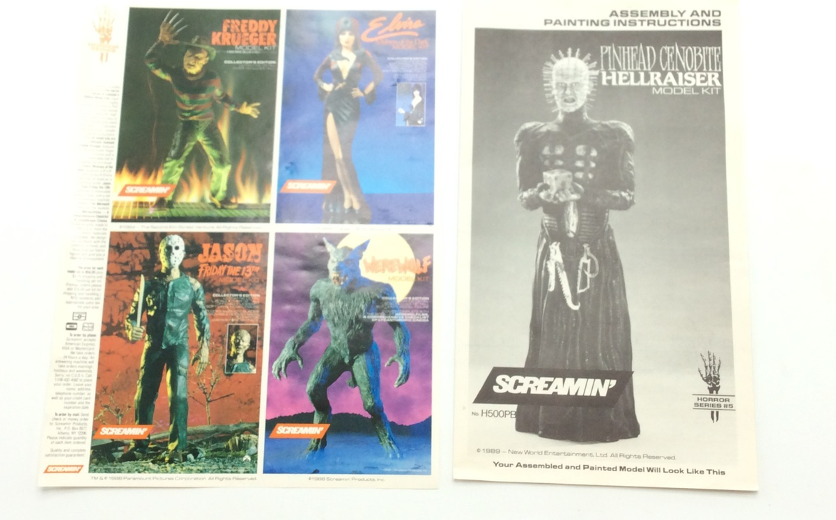 Vintage 1989 Screamin' Products Hellraiser PINHEAD CENOBITE Vinyl