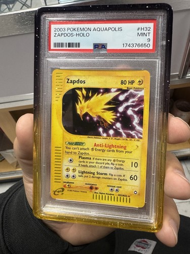 2003 Aquapolis Zapdos H32 HOLO PSA 9 MINT NEW CERT FRESH GRADE