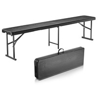 Uimoso Klappbank Bierbank Gartenbank Campingbank Klappbar Camping 183Cm Schwarz