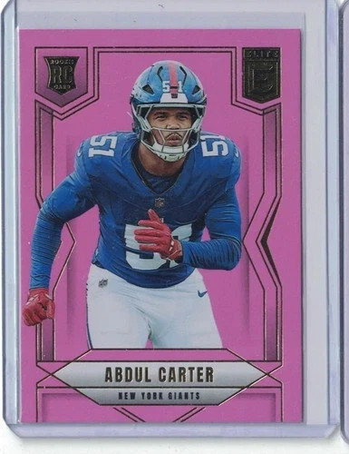 2025 Panini Donruss Elite Abdul Carter Pink Parallel RC #111 New York Giants!