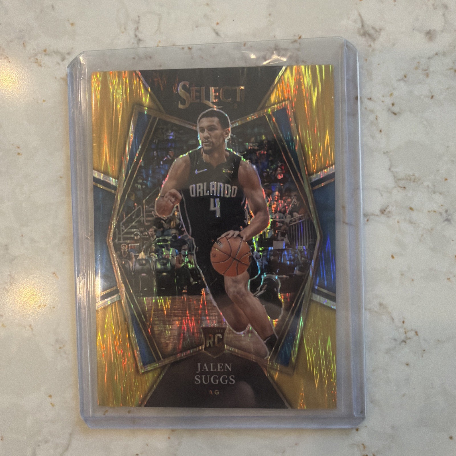 2021-22 Panini Select Gold Shimmer /10 Premier Level RC #102 Jalen Suggs