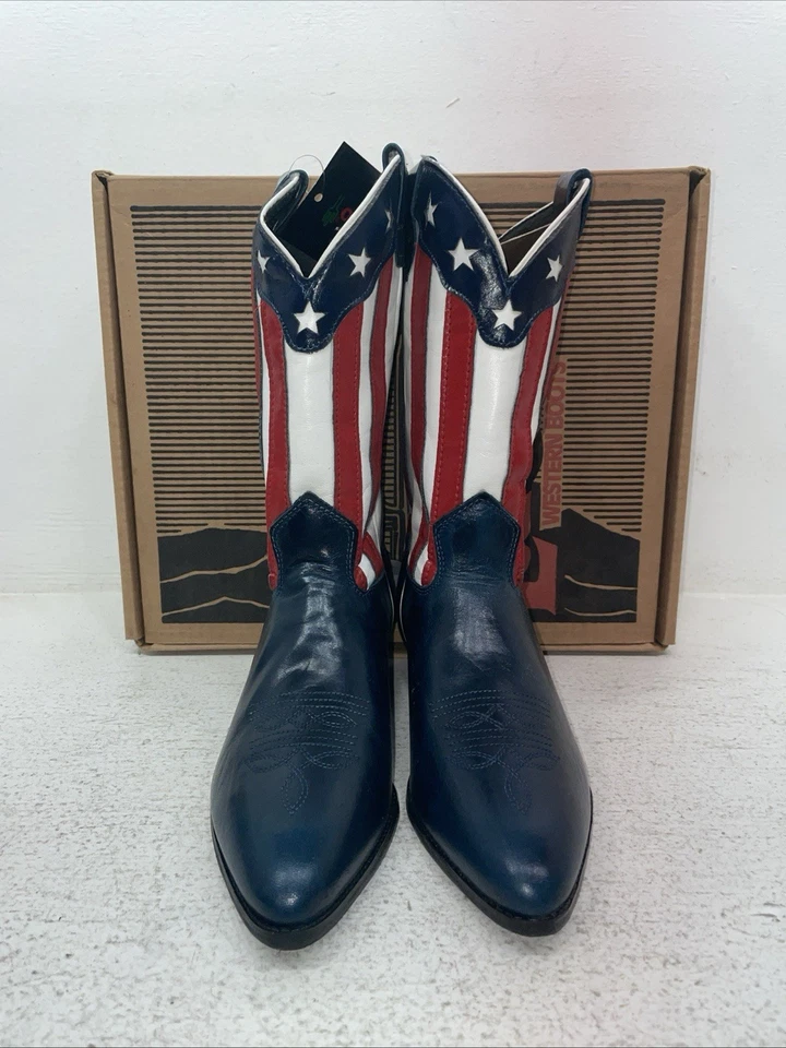 New Youth Flag Laredo Cowboy Boots. 1644 4 M. 22-88 - Image 2 of 4