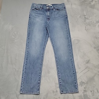 Levi Strauss Jeans Womens 31x30 Blue High Rise Straight Denim Casual  Stretch