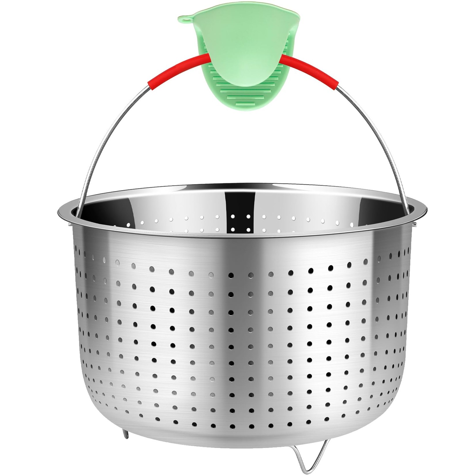 Mesh Strainer and Vegetable Steamer Basket for Pot, Instant Pot Accessories 8...-image
