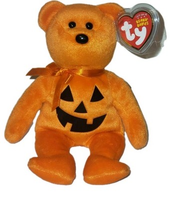 TY Beanie Baby - PUNKIN FACE the Halloween Bear 8.5