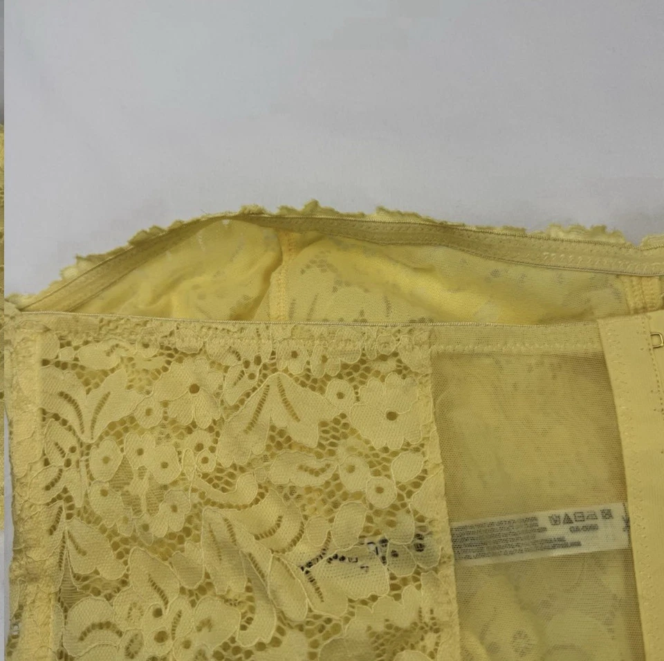 Sujetador Bralette Top Amarillo Ajustable By Anthropologie Bandeau de Encaje XL para Mujer Foto 4 de 4