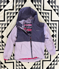 Eddie Bauer Kids Colorblock Hooded Full-Zip Fleece-Lined Jacket girls 10-12